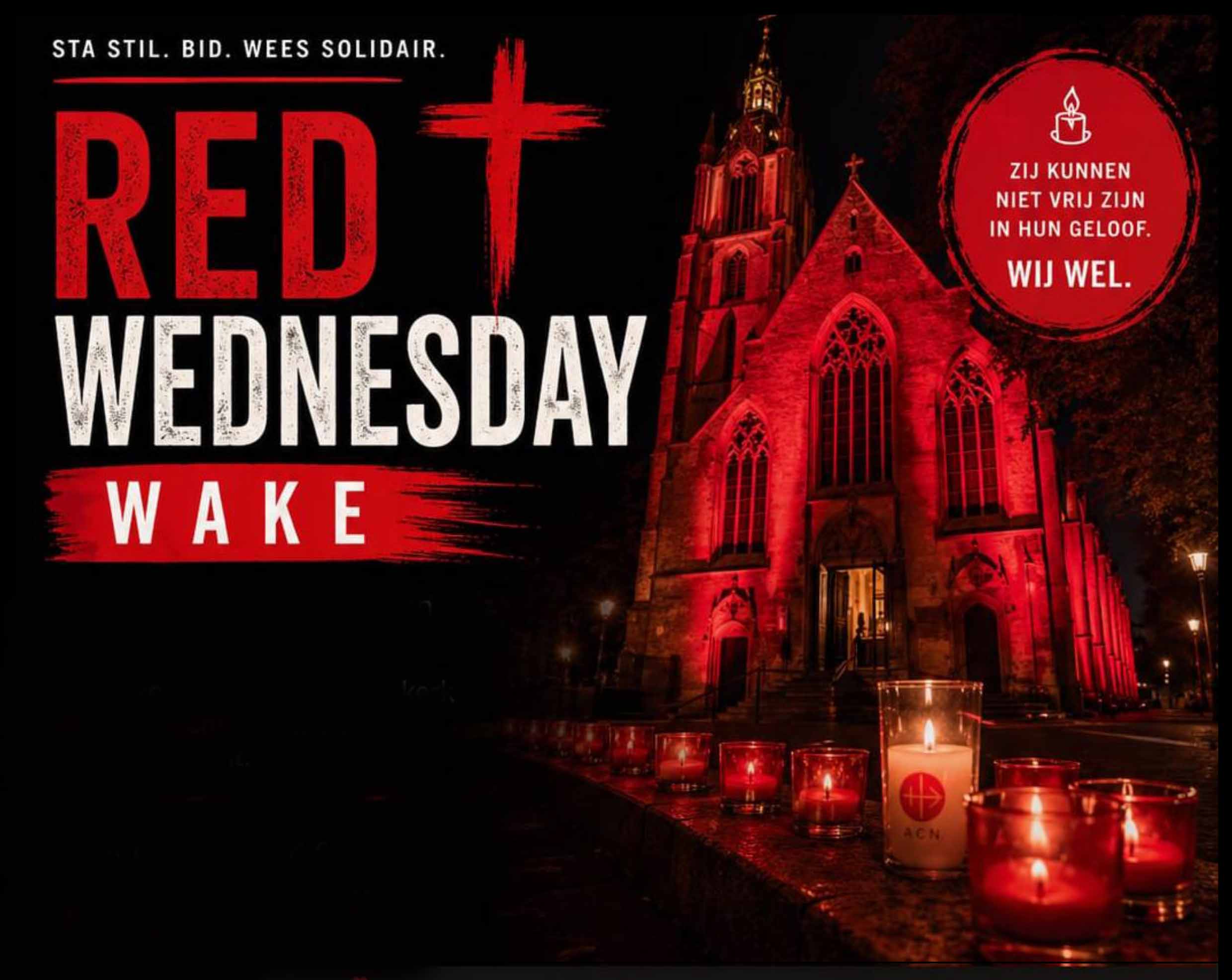 Lezing en wake #RedWednesday in Goes