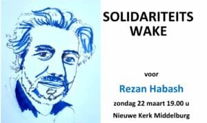 Solidariteits Wake in Middelburg voor Rezan Habash